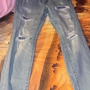 Light Blue Distressed Women’s Jeans